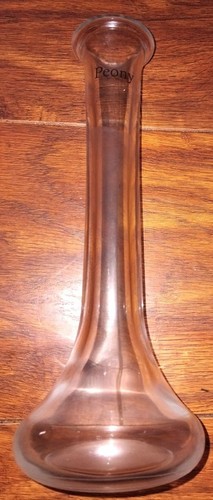 Peony glass bellbottom vase - peony,