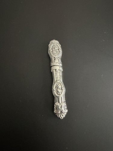 Victorian solid silver needle - victorian,