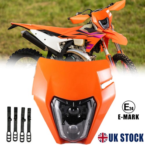 Led headlight orange fairing - orange,
