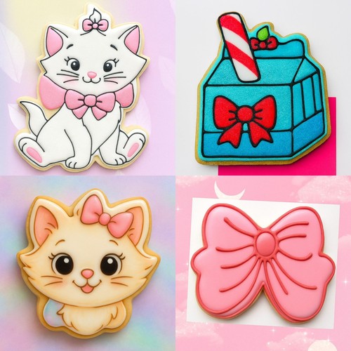Set cat designs cookie - set,