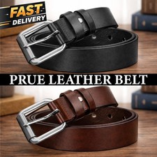 Mens Genuine Leather Belt Pure