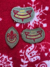 3 BSA Boy Scouts Of Ameica Original Mid 1930s Patches