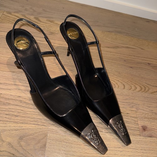 Ysl pointy silver toe - ysl,