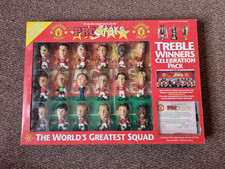 CORINTHIAN PRO STARS - MANCHERSTER UNITED 1999 TREBLE WINNERS SET - SIGNED -MINT