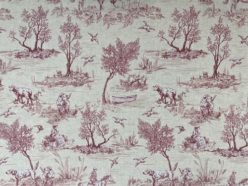 Cotton fabric country horse - country,