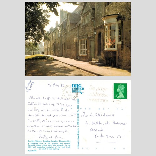 Vintage postcard the bow - vintage,
