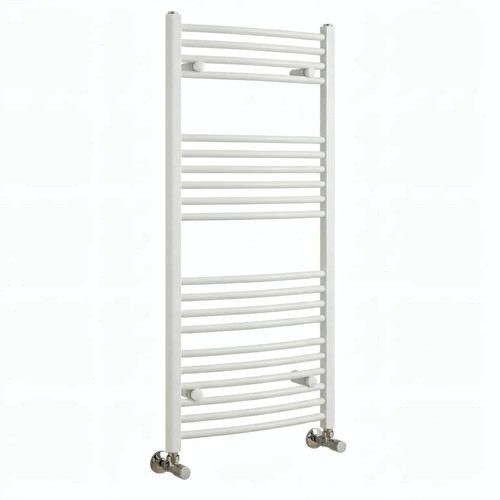 Curved heated towel rail - towel,