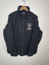 Men’s Black Dunbrooke Las Vegas Raiders NFL Jacket Size Large Full Zip