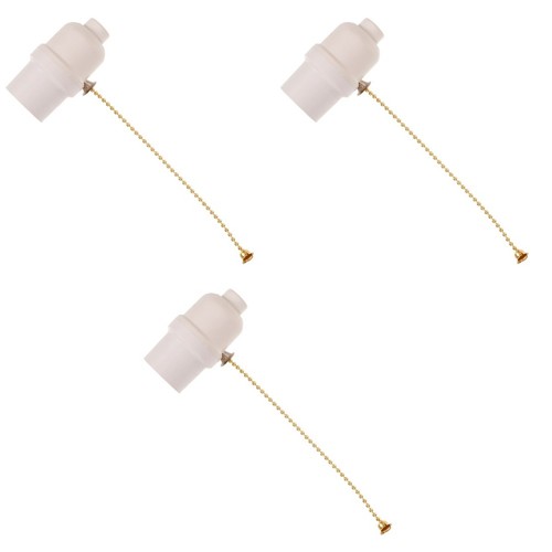 3pcs pull chain lamp holder - 3pcs,