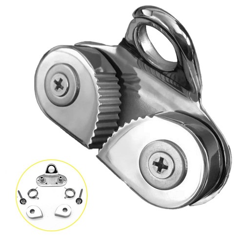 For sail rigging cam - sail, cleat