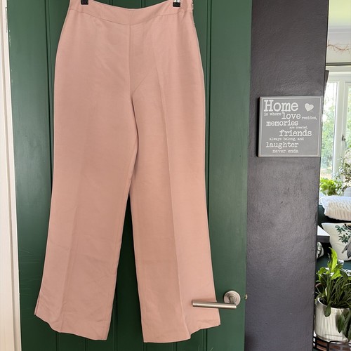Silk wool wide leg trousers - silk,