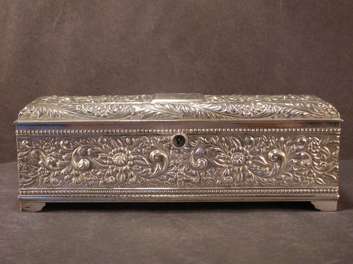 19c antique silver - antique, repousse