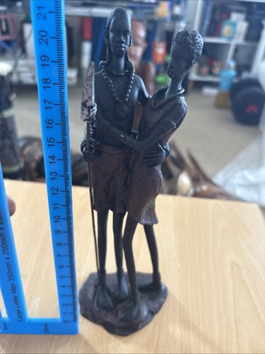 Carved vintage african couple - carved,