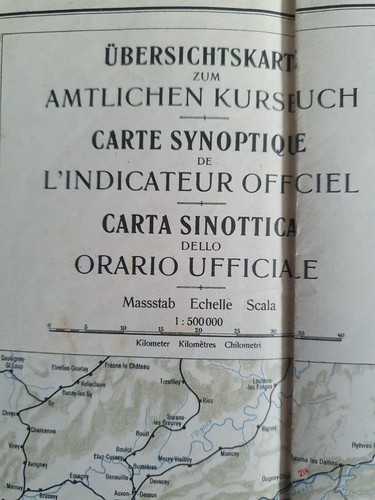 1934 swiss railway - map, –