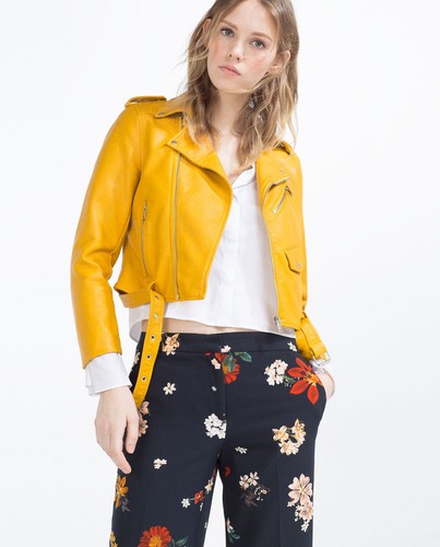 Zara women yellow faux - women's,