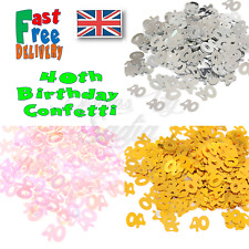 40th Age Birthday Confetti Scatter Table Party Celebration 