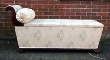 Regency antique chaise longue scroll end ottoman chest settle Rennie Mackintosh 