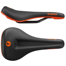 SDG Bel Air V3 Max Lux-Alloy Saddle - Black / Orange (E-MTB, Electric Bike)