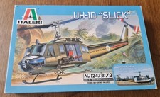 Italeri 1247 UH-1D "Slick" Huey Helicopter Model 1/72 Scale Kit Complete .