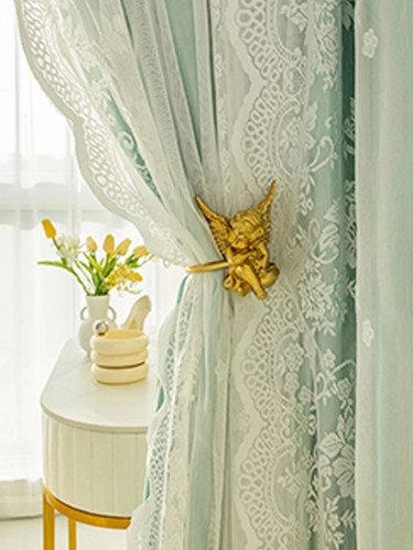 French retro curtains - french,
