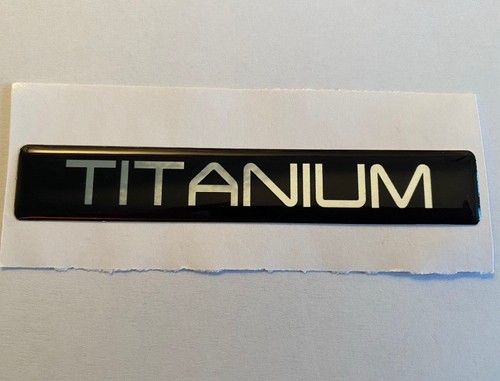 Titanium car boot wing badge - car,