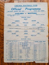 1943/44 Chelsea (London) - Watford Football League South Cup tie