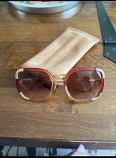 Vintage 1970s Oversized Ted Lapidus Sunglasses With Case 