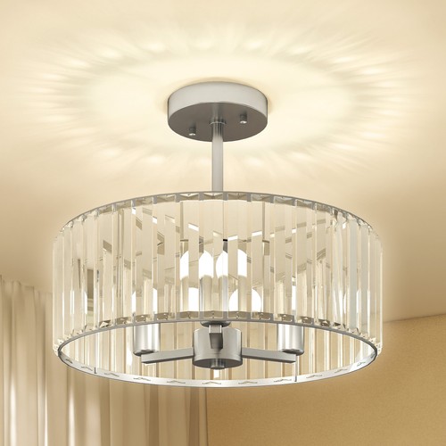 Homcom semi flush mount modern - homcom,