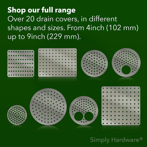 Stainless steel drain cover - stainless,