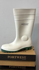 Dunlop Protomastor Safety Welly White Wellington Boot Wellies Waterproof UK 9