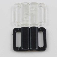 BIKINI CLIPS HOOK & SNAP PLASTIC CLASPS ~12mm STRAP~ BRA FASTENER SWIMWEAR WSR