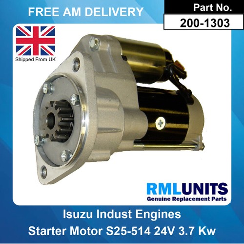 Starter motor for jcb isuzu - jcb,