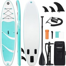 Inflatable Stand Up Paddle Board SUP Kit 10ft Surfing Adults Pump Fin Leash