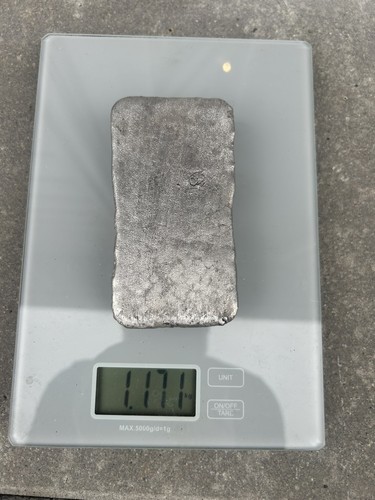 Pewter 1000 grams ingot - -,