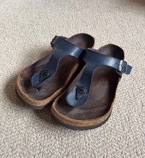Birkenstock Navy Gizeh Sandal 37 (4) Regular Fit