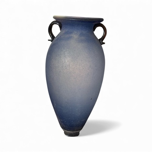 Roman vase frosted - roman, cobalt