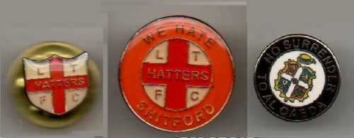 Luton town vintage - 3, badges