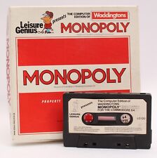 Monopoly Trading Board Game Commodore 64 Cassette Video Game - No Manual (G)