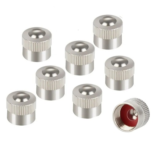 8pcs metal schrader valve caps - metal,