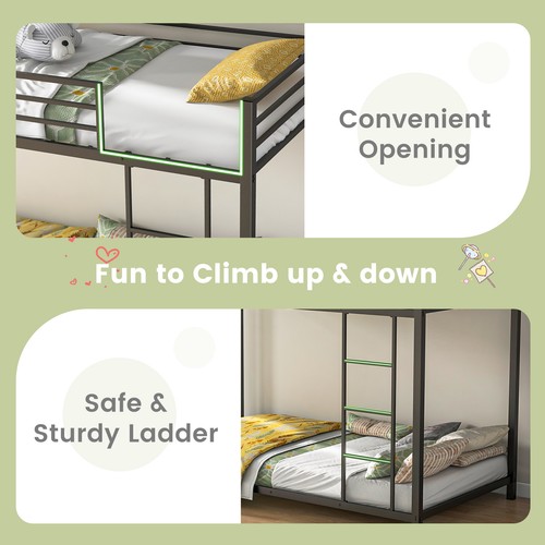 Bunk bed low profile single - profile,