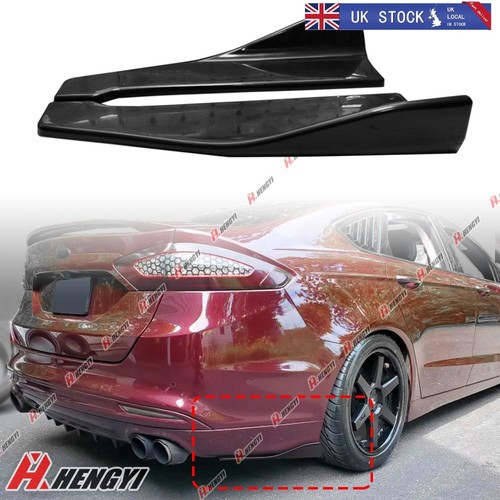 Black rear side splitter - side,