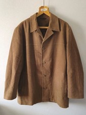 Marks and Spencer Men's 41-43 Large Blazer Cotton Suede Jacket Honey Brown 0743