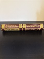 Badminton Vintage RSL Shuttlecocks Tube, Box, Silver Feather, Tourney