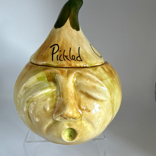 Pickled onion face - pickled, jar