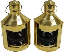 10" Port and Starboard Brass