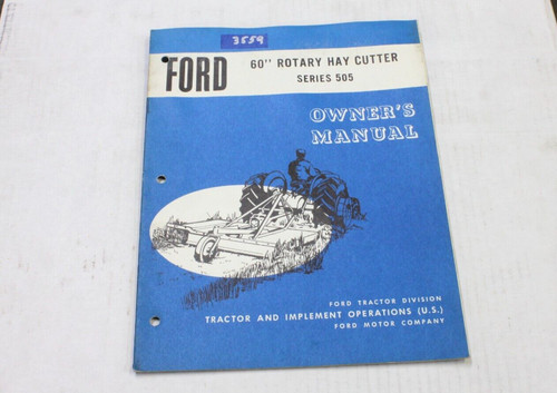 Owners manual for - owners, ford