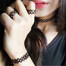 Fashion Tattoo Choker  Necklace Bracelet Ring Anklet Retro Henna  UK Seller