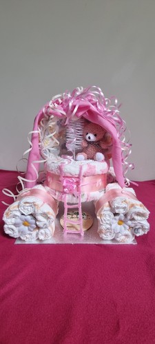Nappy cake princess carriage - nappy,
