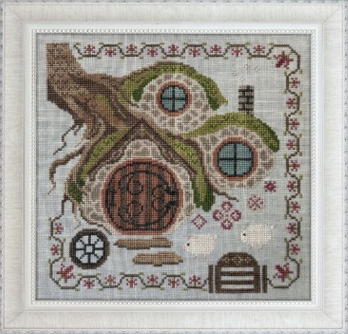 Cottage garden cross stitch - garden, cross-stitch