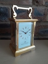 Vintage Brass Carriage Clock Boodle & Dunthorne Made In England Working  Order